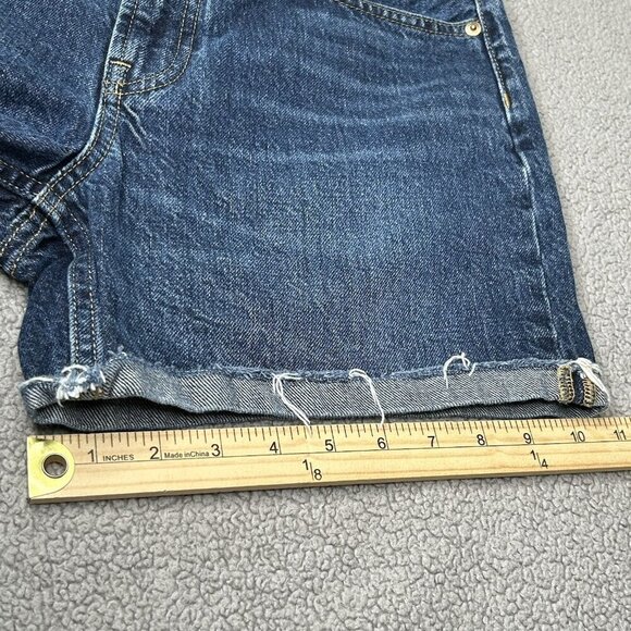 Everlane The Denim Short Womens 28 Organic Cotton Distressed Roll Cuff Blue Jean - Picture 11 of 11